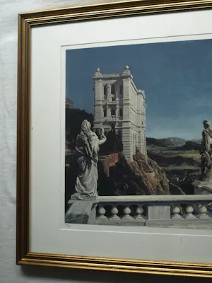 Carel Willink - Ingelijste litho , Landschap met Museum – Nr. 9 van 30 - Lijst, 66 x 76 cm. kopen? Bied vanaf 250!