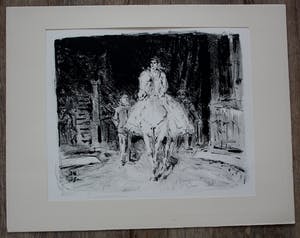 Buy Jan Groenestein - Litho: dame op paard? Bid from 60!