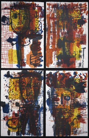 Rik van Iersel - Lot van vier lithos, The storytellers kopen? Bied vanaf 60!