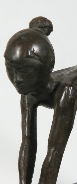 Jos Oehlen - Sierlijke brons van een turnster kopen? Bied vanaf 350!