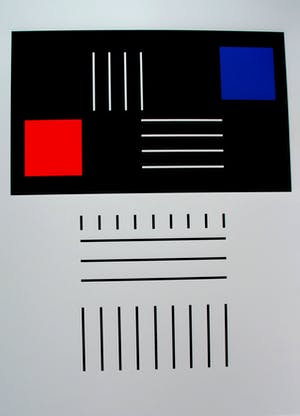 Genevieve Claisse - Giclée - Geometrische compositie - 2015 kopen? Bied vanaf 125!