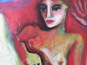 Fabrice Hund - Liggend naakt van Fabrice [ laatste maal op Kunstveiling] kopen? Bied vanaf 80!