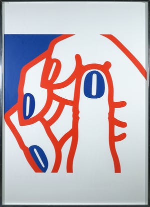 Marte Roling - Zeefdruk, Handen 28H - Ingelijst (Groot) kopen? Bied vanaf 120!