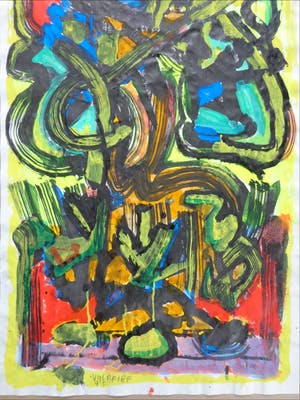 Ernst Vijlbrief - ABSTRACTIE / OLIEVERF PAPIER / 98x64cm / SIG / 1995 kopen? Bied vanaf 1!