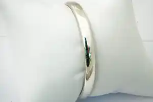 Sterling 1e gehalte zilveren unisex "slaven" armband - glad gepolijst model verkocht voor € 28!