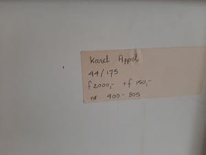 Karel Appel - Handgesigneerde Litho, mooi ingekaderd kopen? Bied vanaf 450!