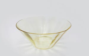 Moser - kristallen schaal - goudgeel kopen? Bied vanaf 60!