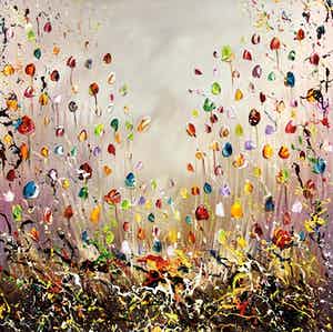 Gena - Flowers Paars verkocht voor € 250!