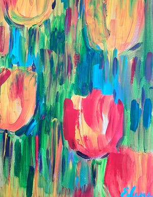 Elena Polyakova - Vrolijk tulpen kopen? Bied vanaf 1!