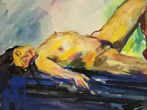 Bob ten Hoope - Liggend naakt. Annette. kopen? Bied vanaf 79!