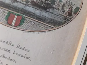 Anna Catharina Brouwer - 18e -eeuwse gravure, Gezicht op Dordrecht kopen? Bied vanaf 25!