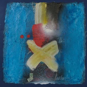 Theo Koster - Zeefdruk en collage, Zonder titel - Ingelijst kopen? Bied vanaf 35!