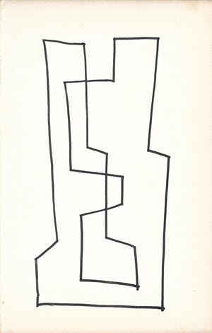 Siep van den Berg - compositie uit gesigneerd schetsboek kopen? Bied vanaf 1!