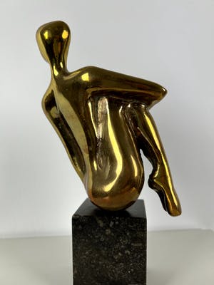 Gerard Lageman - Gepolijst brons | 'Naakte vrouw' | jaren '80 kopen? Bied vanaf 1!