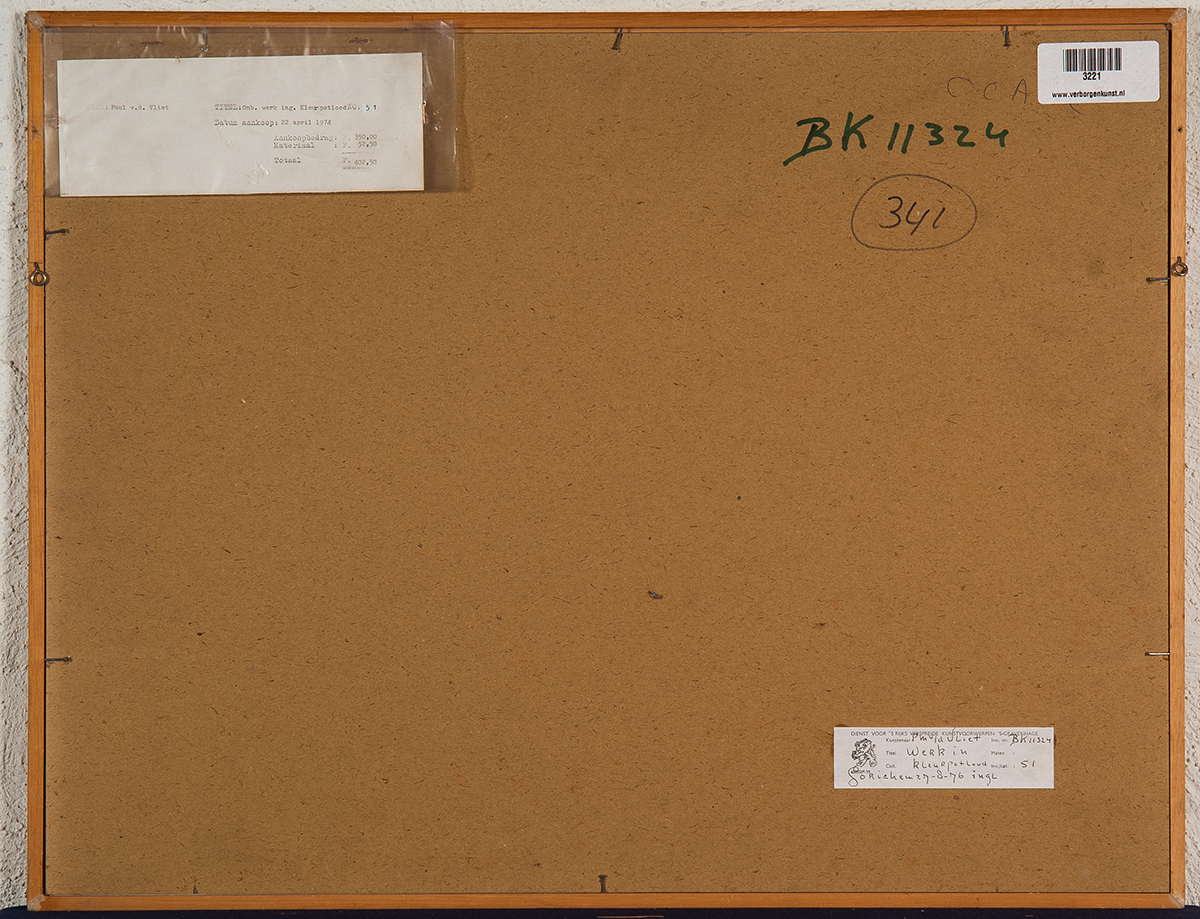 Paul van de Vliet - l/r handig getekende programmatie - Kleurpotlood op papier - 1973 kopen? Bied vanaf 15!