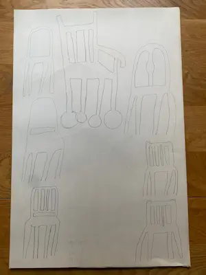 Klaas Gubbels - schetsontwerpen theateraffiche kopen? Bied vanaf 50!