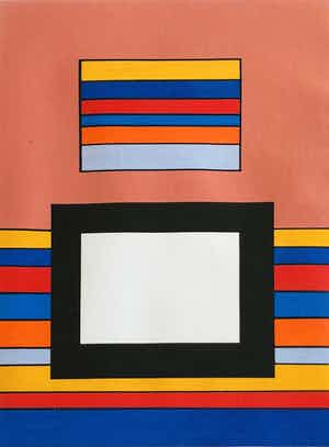 Guy Vandenbranden - zonder titel maar met lijst! verkocht voor € 145!