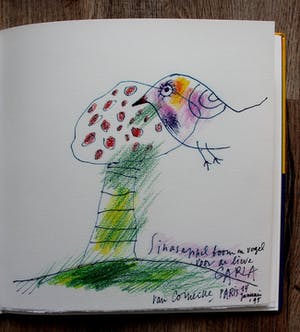 Corneille - Gemengde techniek (tekening), zeefdruk en boek - 1994/1995 kopen? Bied vanaf 800!