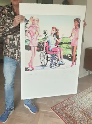 Rob Scholte - "3 Gratiën"- 2006 - 92/111 - Supergroot! 121 x 80 cm kopen? Bied vanaf 185!