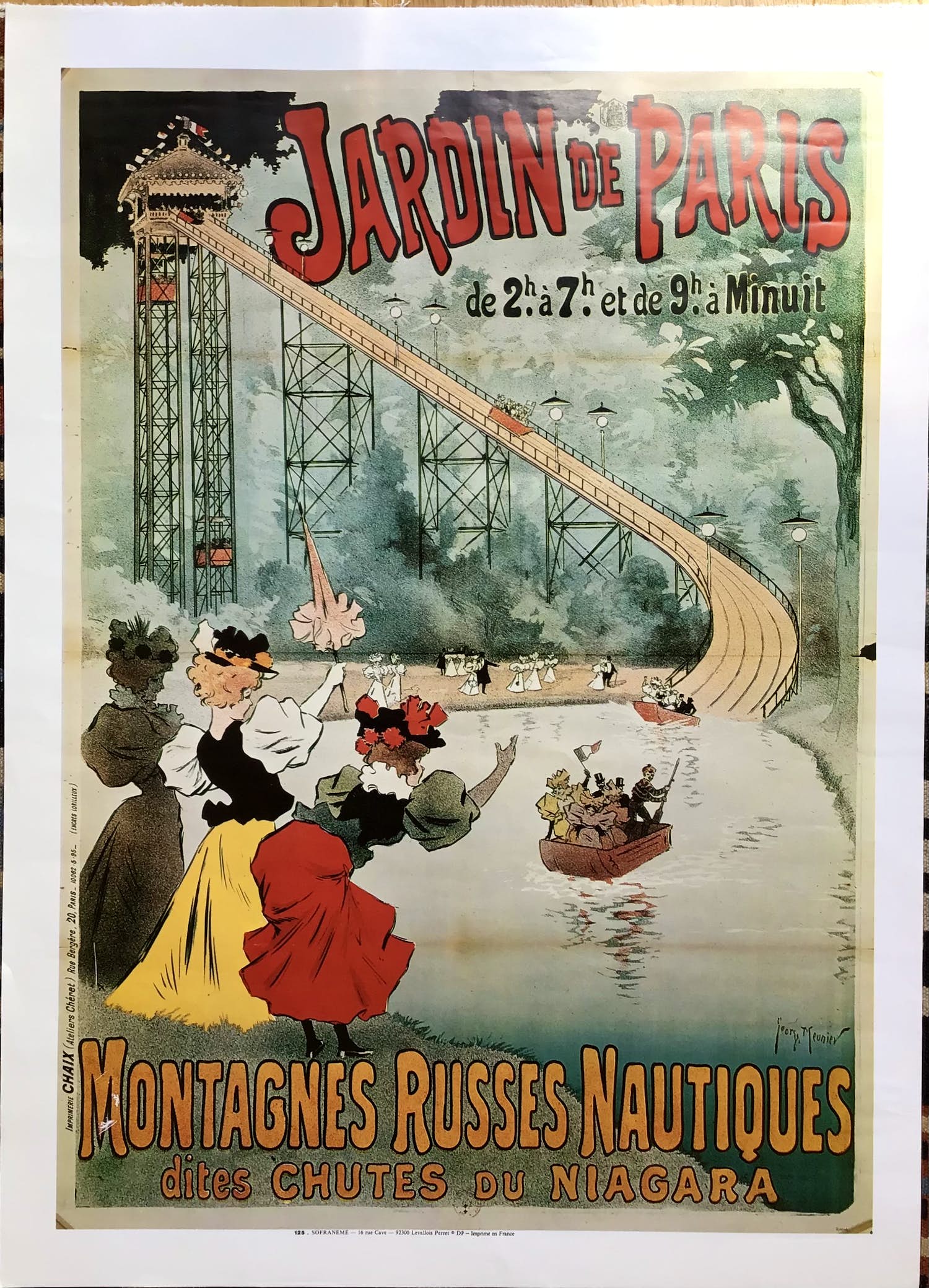 George Meunier - Affiche Jardin de Paris, Montagnes Russes Nautiques kopen? Bied vanaf 1!