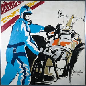 Jack de Rijk - Acryl op doek, Zonder titel - Ingelijst (Groot) kopen? Bied vanaf 1!