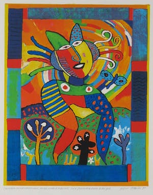 Clemens Briels - Zeefdruk, Puntillita carved out her name (...) - Ingelijst (Groot) kopen? Bied vanaf 100!