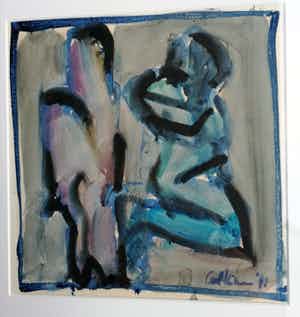 Ger Meinema - Twee figuren. verkocht voor € 69!