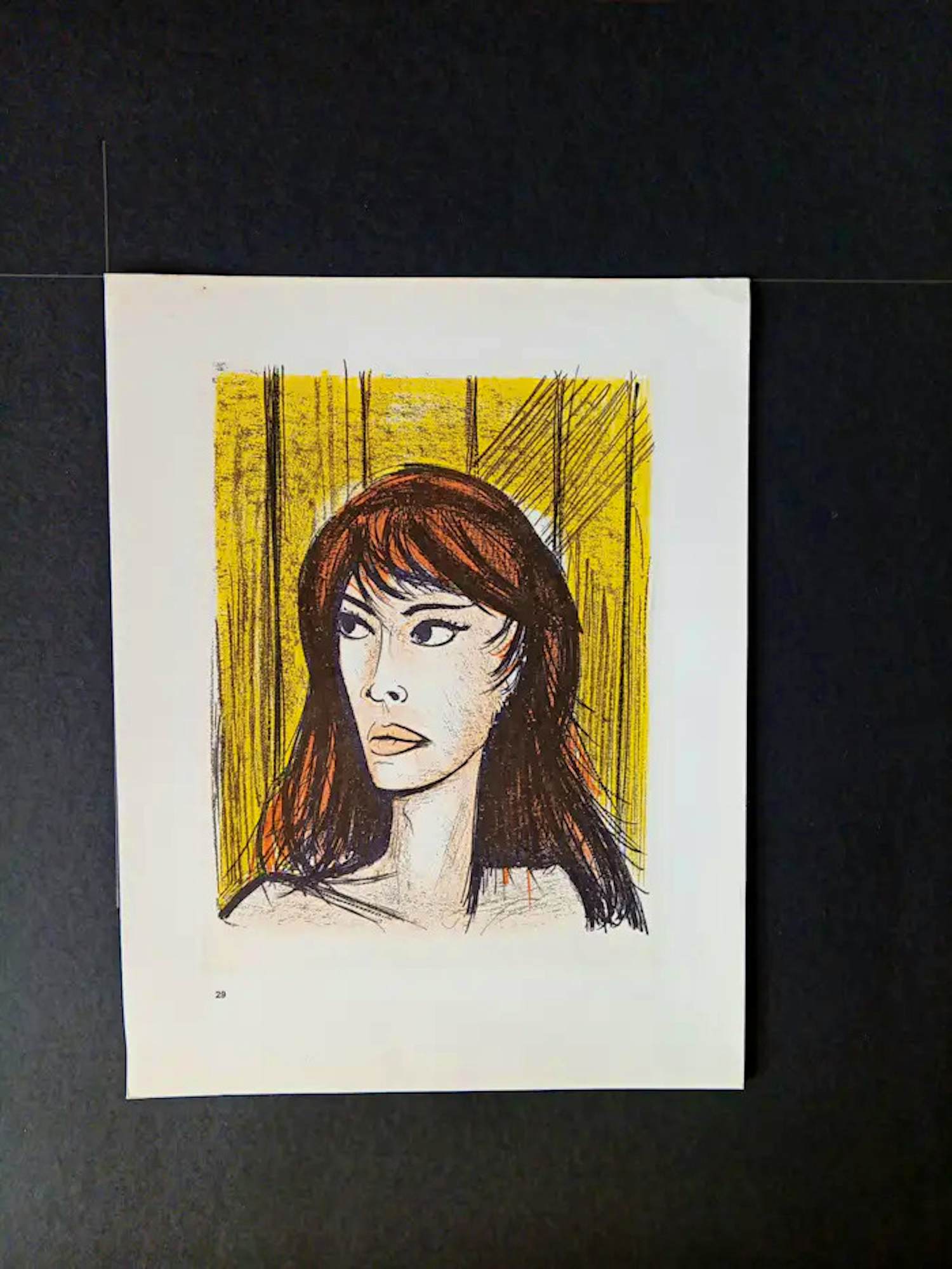 Bernard Buffet - Kleurenlitho RITA uit 1967 kaufen? Bieten Sie von 55!