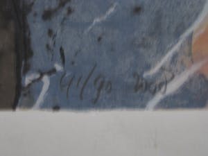 Gijs Stuyling - "voor Aatje Veldhoen" Groot gesigneerd Litho "Samen" kopen? Bied vanaf 20!