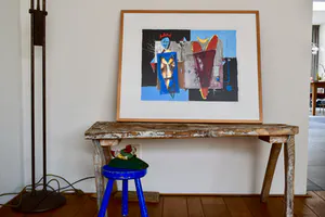 Cor de Jong - Zeefdruk - Verdeeld hart - Ingelijst kopen? Bied vanaf 75!