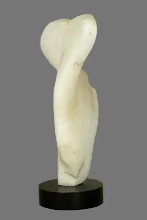 Marina Nuñez del Prado - Abstract beeld uit albast - prachtige licht doorlating - ruim 11 kg kopen? Bied vanaf 895!
