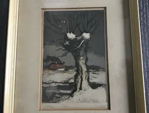 Cornelis de Kort - Wilg in wintertijd kopen? Bied vanaf 25!