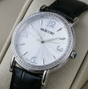 Zwitsers Mercury Diamond dames horloge kopen? Bied vanaf 390!