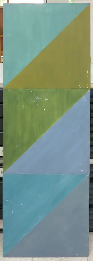 Mathilde Cuijpers - Olieverf op paneel, Geometrisch tweeluik (Groot) kopen? Bied vanaf 1!