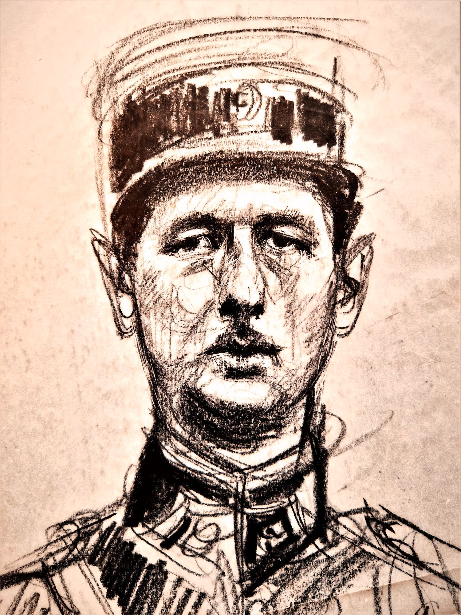 AcheterJacques Pecnard - twee (2) fraaie gemengde technieken "general Charles de Gaulle" gesigneerd? Enchérissez de 48!