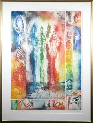 Ad Arma - Ets, The girls surround you with tender attention - Ingelijst (Zeer Groot) kopen? Bied vanaf 70!