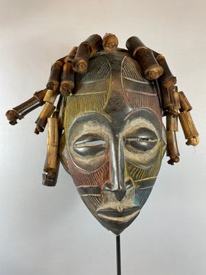Chokwe - African mask from the Chokwe - Angola. kopen? Bied vanaf 45!