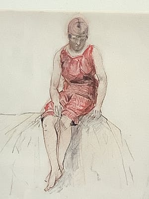 Johannes Abraham Mondt - 1859-1941 Dames in badpak, tekenles in de Pulchri studio kopen? Bied vanaf 100!