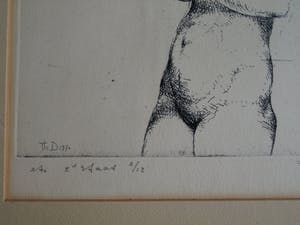 Theo Daamen - (1939-2021) : Ingelijste ets , Zonder titel – 1970 – oplage 12 kopen? Bied vanaf 50!