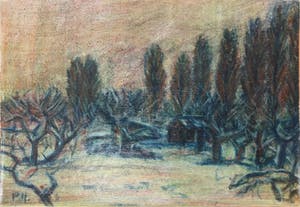 Pieter Haan - Acryl op doek en board, Lot van figuur en landschap kopen? Bied vanaf 1!