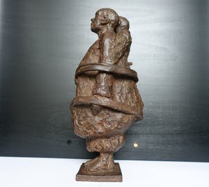 Brons (Onbekend) - "verbonden" Uniek beeld!! kopen? Bied vanaf 10!