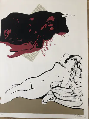 Hugo Claus - Stier met naakte vrouw kopen? Bied vanaf 175!