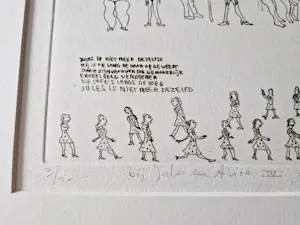 Nelleke Zandwijk - Leuke ets uit de serie "bij Jules & Alice IV" - zeer kleine oplage (20) - gesign kopen? Bied vanaf 36!