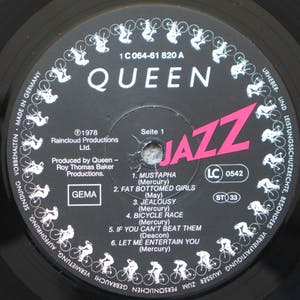 Queen - Jazz, LP Signiert: Mercury, May, Taylor, Deacon, mit Poster kopen? Bied vanaf 350!