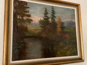 Walter Neuhof - Limburgs landschap met beek kopen? Bied vanaf 170!