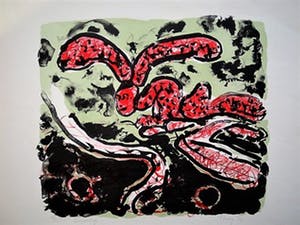 Gabriëlle Huig - Vroege (1964) Figuratieve "Rietveld Academie" Litho "Vuurvlieg" gesigneerd kopen? Bied vanaf 1!