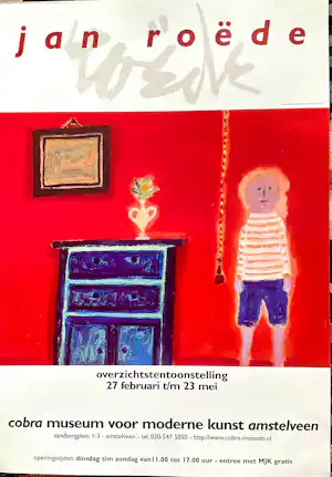 Jan Roëde - Affiche overzichtstentoonstellling Cobra, gesigneerd in de druk verkauft für € 20!