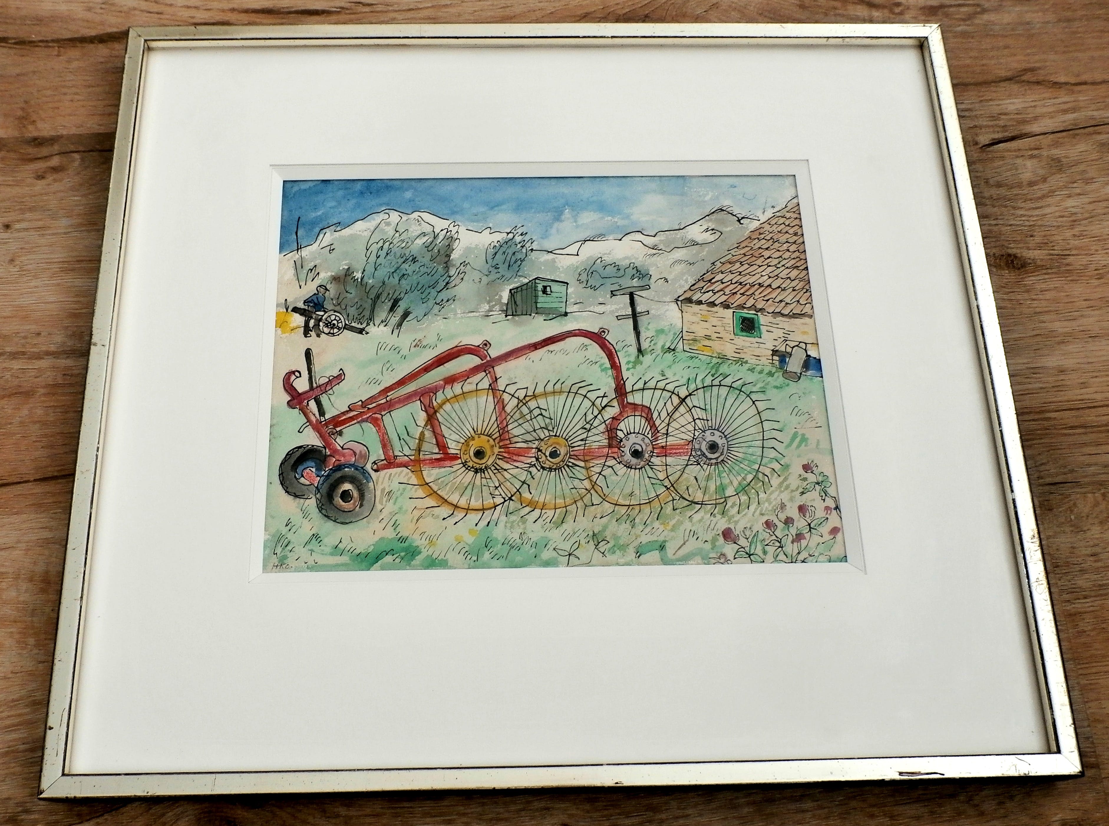 Harm Kamerlingh Onnes - aquarel: boerderij kopen? Bied vanaf 375!