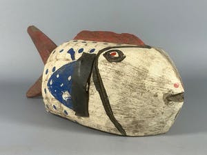 Bobo - 200332 - Tribal Used African Bozo fish marionet - Mali kopen? Bied vanaf 45!