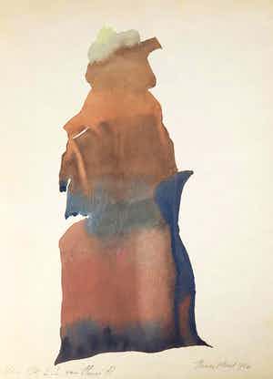 Henri Plaat - Gouache, Zonder titel verkocht voor € 35!